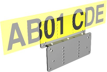 Number Plate Bracket Kit, 25mm Step VIP CODE NUMBER : 062100